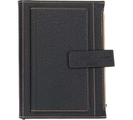 Записная книжка Pierre Cardin черная в обложке, 21,5х15,5х3,5 см PC190-F04-1