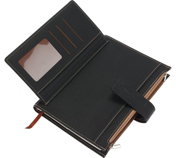Записная книжка Pierre Cardin черная в обложке, 21,5х15,5х3,5 см PC190-F04-1