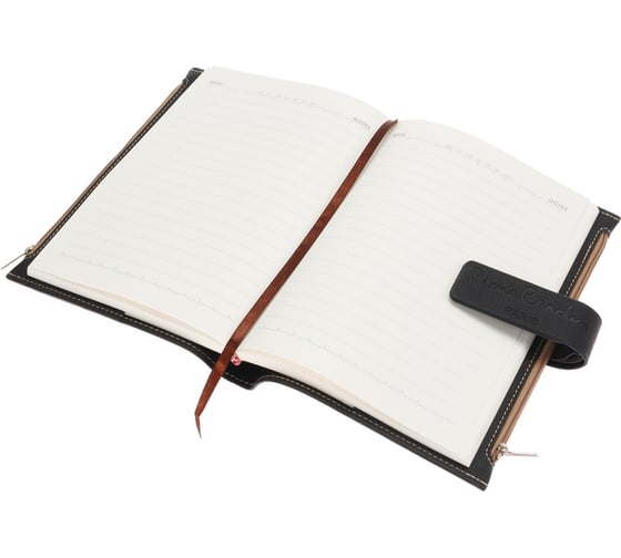 Записная книжка Pierre Cardin черная в обложке, 21,5х15,5х3,5 см PC190-F04-1