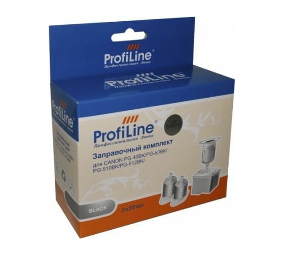 Комплект чернил ProfiLine PL-PG-40/PG-50/PG-510/PG-512 для Canon Black 2по PL_INK_PG-40_BK_2-20ml