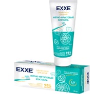 Зубная паста EXXE мятно-фруктовый коктейль детская, с кальцием, 75 мл, с 6 лет 219599
