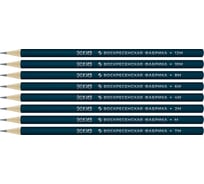 Набор графитных карандашей Воскресенская карандашная фабрика заточенные ассорти 16 шт х 8 упаковка 16 шт 518374