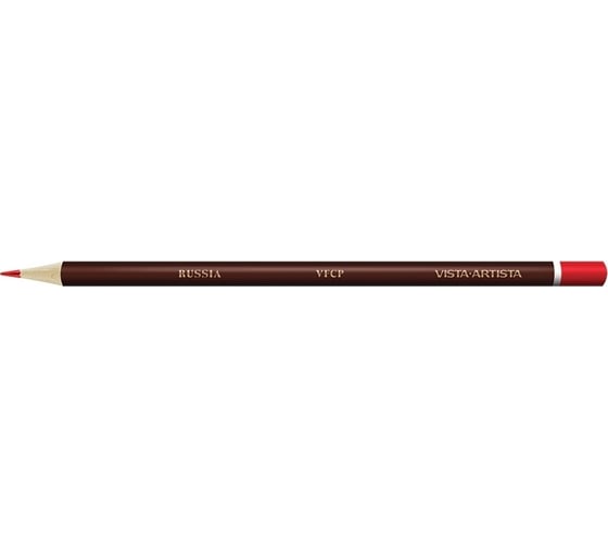 Заточенный цветной карандаш Vista-Artista 315 Кадмиевый красный темный, Cadmium red deep, упаковка 6 шт 554631 1