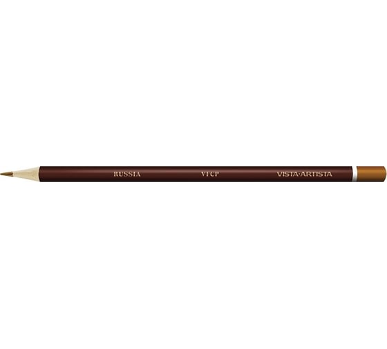 Заточенный цветной карандаш Vista-Artista 707 Сиена жженая, Burnt Sienna, упаковка 6 шт 554680 1