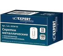 Металлические скрепки Expert Complete 33 мм никелированные 10уп. х 100шт. 585705