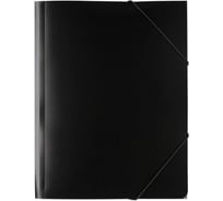 Папка Expert Complete на резинке A4, 450 мкм, 35 мм, песок, черный, уп. 5 шт. 605539