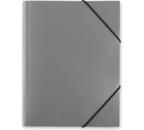 Папка Expert Complete на резинке, A4, 35 мм, PRISMA, серебряный, уп. 5 шт. 679363