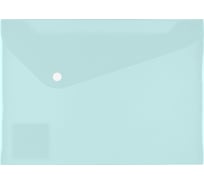 Папка-конверт с кнопкой Expert Complete A4 180 мкм, диагональ, бирюзовый, 20 шт 605204