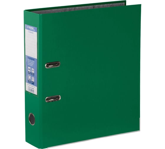 Папка-регистратор Expert Complete PVC,  75 мм Premier A4 арочный механический, зеленый, 10 шт 604952 1