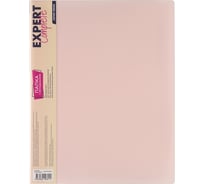Папка Expert Complete с файлами-вкладышами, 40 л, A4, 600 мкм, 20 мм, диагональ, персиковый, уп. 6шт. 605498