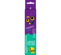 Набор трехгранных акварельных карандашей Лео Играй заточенный, 6 цв. в уп., 8 шт. 641521