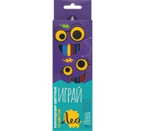 Набор цветных трехгранных карандашей Лео Играй заточенный 18 цв. уп., 8 шт. 641537