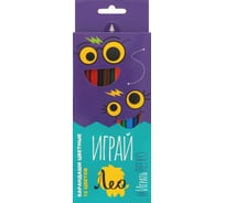 Набор цветных трехгранных карандашей Лео Играй заточенный 12 цв. уп., 8 шт. 641536