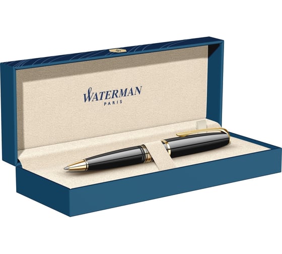 Шариковая ручка Waterman Charleston - Ebony Black GT M S0701010