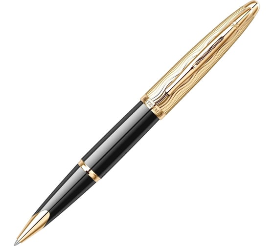Ручка-роллер Waterman Carene - Essential Black GT F, BL S0909790 1