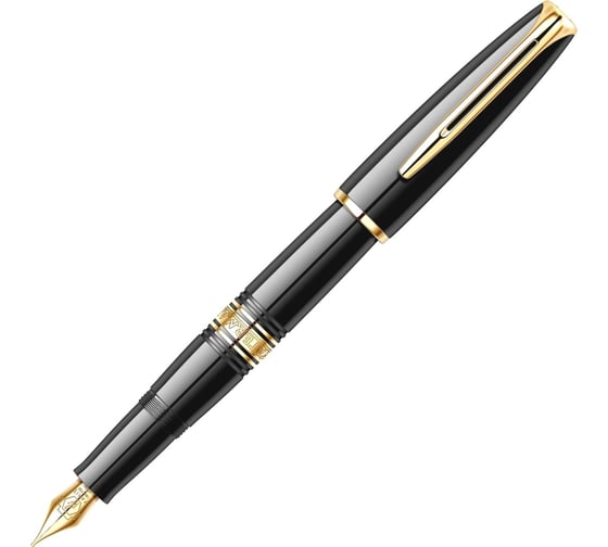 Перьевая ручка Waterman Charleston - Ebony Black GT F S0700980 1