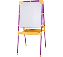 Растущий мольберт для мела/магнитно-маркерный BRAUBERG NIKA KIDS, сиреневый 53x46 см 238050