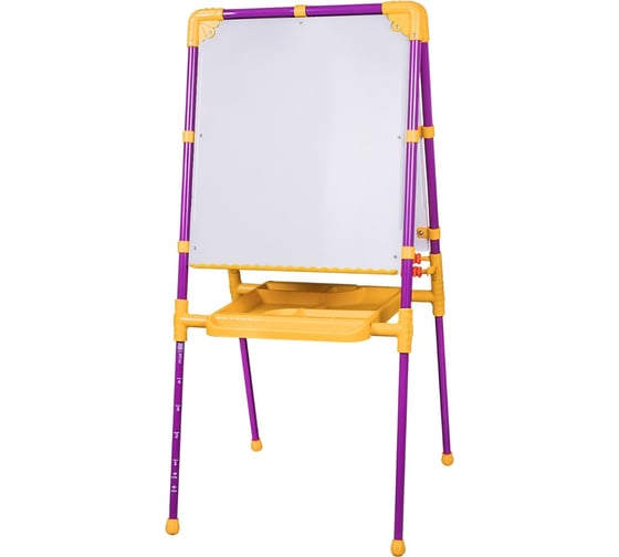 Растущий мольберт для мела/магнитно-маркерный BRAUBERG NIKA KIDS, сиреневый 53x46 см 238050