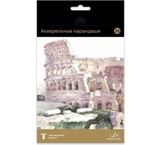 Акварельные карандаши Vista-Artista 2 Суриков набор, заточенный, 4 шт, 36 цветов 577148 1