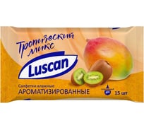 Влажные салфетки Luscan ароматизированные Тропический микс 15 шт 1027673