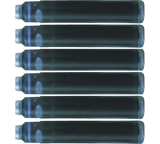Чернила Waterman черные, 6 шт. S0110940