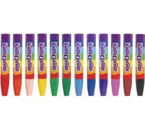 Утолщенные восковые мелки ЮНЛАНДИЯ ИНДИЙСКИЙ СЛОН, набор 12 цветов, масляная основа 227297