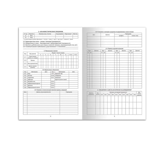 Медицинская карта ребёнка STAFF ф. №026/у-2000, 16 л, картон, офсет, А4, 198x278 мм, синяя 130189