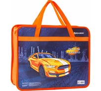 Папка BRAUBERG Легенда на молнии А4, 1 отделение, молния сверху 75 мм 228159