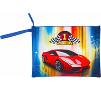 Папка для тетрадей BRAUBERG Best Racer А4, 1 отделение, ткань, молния сверху 229405