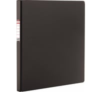 Папка BRAUBERG с металлическим пружинным скоросшивателем, картон/ПВХ, 35 мм, черная, до 290 листов 228337