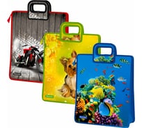 Сумка BRAUBERG Щенок, Супербайк, Море, 1 отделение, на молнии, 43х35х13 см 221673