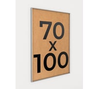 Фоторамка ООО Первое ателье Серебристая алюминиевая рамка 70x100 см Niel-2sm-70x100