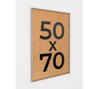 Фоторамка ООО Первое ателье Серебристая алюминиевая рамка 50x70 см Niel-2sm-50x70