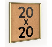 Фоторамка ООО Первое ателье Золотая алюминиевая рамка 20x20 см Niel-2gm-20х20