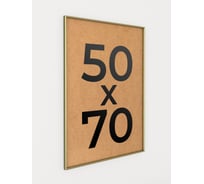 Фоторамка ООО Первое ателье Золотая алюминиевая рамка 50x70 см Niel-2gm-50х70