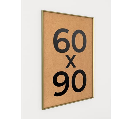 Фоторамка ООО Первое ателье Золотая алюминиевая рамка 60x90 см Niel-2gm-60х90