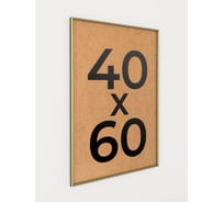 Фоторамка ООО Первое ателье Золотая алюминиевая рамка 40x60 см Niel-2gm-40х60