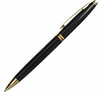 Шариковая ручка бизнес-класса BRAUBERG De Luxe Black черный корпус, узел 1 мм, линия письма 0.7 мм 141411