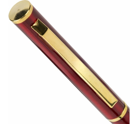 Шариковая ручка бизнес-класса BRAUBERG Slim Burgundy бордовый корпус, узел 1 мм, линия письма 0.7 мм 141403