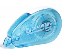 Корректирующая лента BRAUBERG Maxi увеличенная длина 5 мм х 25 м, белый/синий корпус, блистер 225592