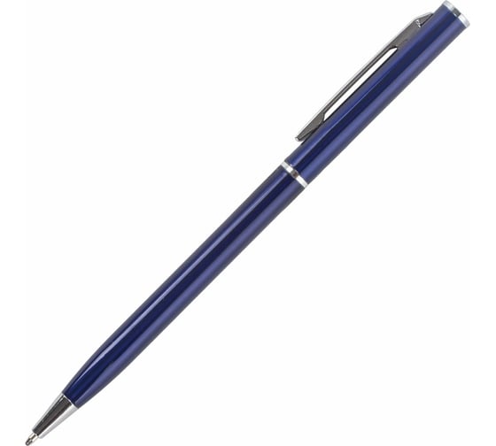 Шариковая ручка бизнес-класса BRAUBERG Delicate Blue синий корпус, узел 1 мм, линия письма 0.7 мм 141400