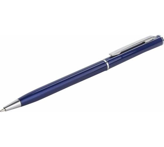 Шариковая ручка бизнес-класса BRAUBERG Delicate Blue синий корпус, узел 1 мм, линия письма 0.7 мм 141400