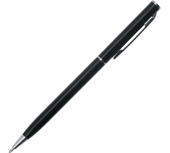 Шариковая ручка бизнес-класса BRAUBERG Delicate Black черный корпус, узел 1 мм, линия письма 0.7 мм 141399