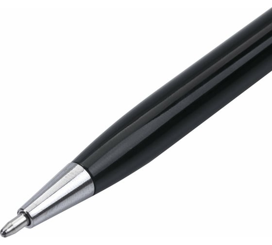 Шариковая ручка бизнес-класса BRAUBERG Delicate Black черный корпус, узел 1 мм, линия письма 0.7 мм 141399