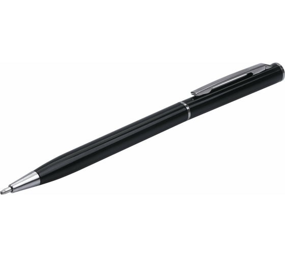 Шариковая ручка бизнес-класса BRAUBERG Delicate Black черный корпус, узел 1 мм, линия письма 0.7 мм 141399