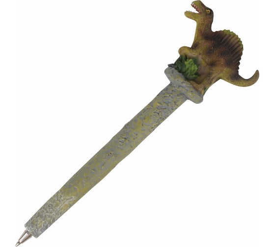 Фигурная ручка BRAUBERG ДИНОЗАВРЫ, синяя, 4 дизайна 0.5 мм, дисплей 142769