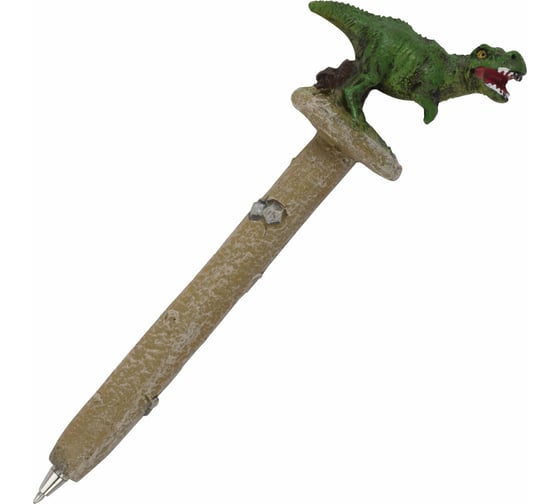 Фигурная ручка BRAUBERG ДИНОЗАВРЫ, синяя, 4 дизайна 0.5 мм, дисплей 142769