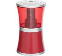 Электрическая точилка BRAUBERG Office style питание от USB или 4 батареек АА, красная 223568