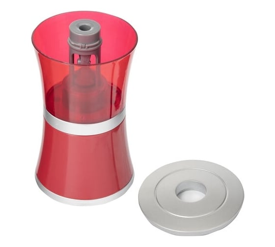 Электрическая точилка BRAUBERG Office style питание от USB или 4 батареек АА, красная 223568