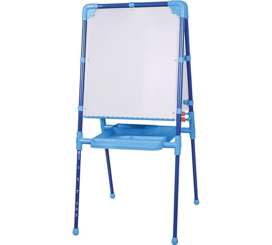 Растущий мольберт для мела/магнитно-маркерный BRAUBERG NIKA KIDS СИНИЙ 53x46 см 238049